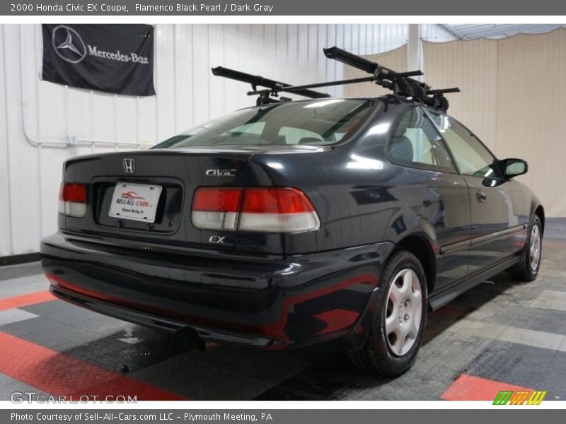 Flamenco Black Pearl / Dark Gray 2000 Honda Civic EX Coupe