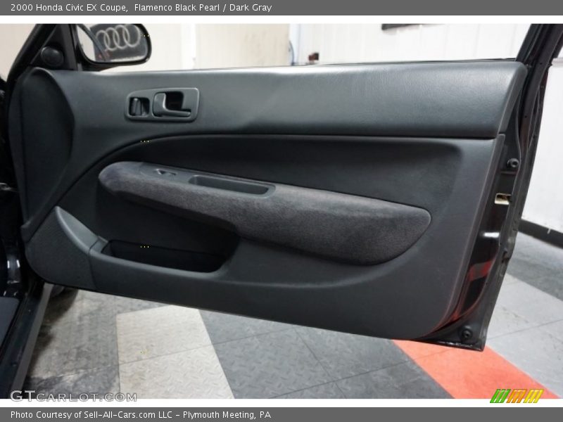 Flamenco Black Pearl / Dark Gray 2000 Honda Civic EX Coupe
