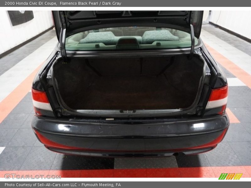 Flamenco Black Pearl / Dark Gray 2000 Honda Civic EX Coupe