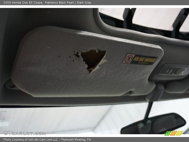 Flamenco Black Pearl / Dark Gray 2000 Honda Civic EX Coupe
