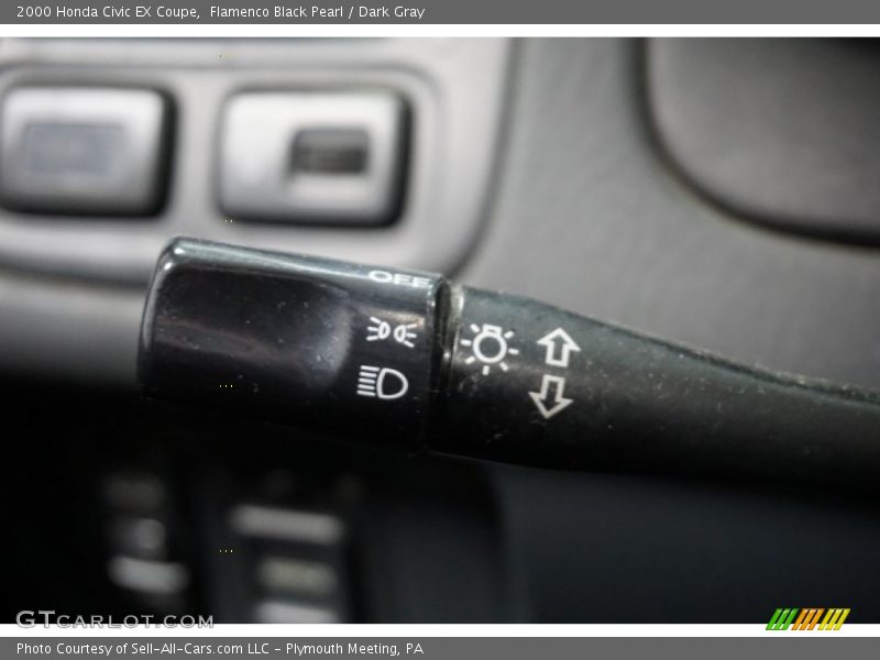 Flamenco Black Pearl / Dark Gray 2000 Honda Civic EX Coupe