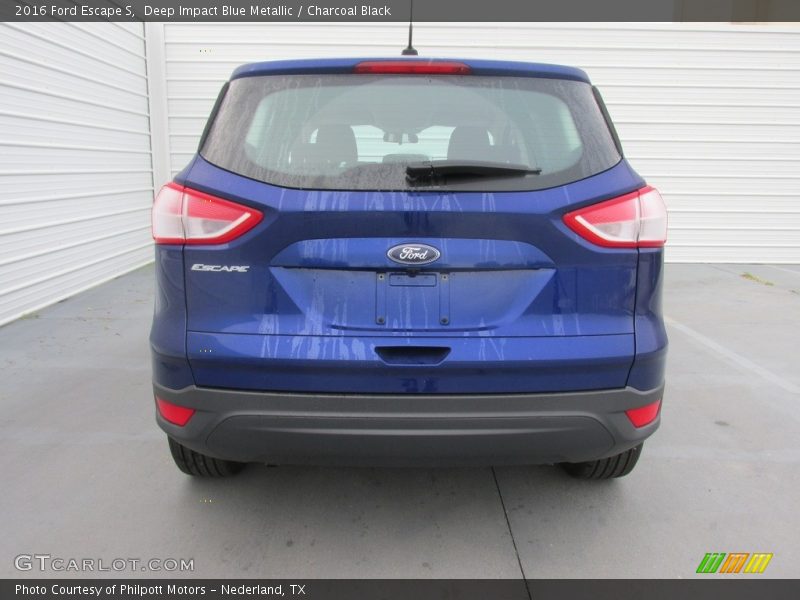 Deep Impact Blue Metallic / Charcoal Black 2016 Ford Escape S