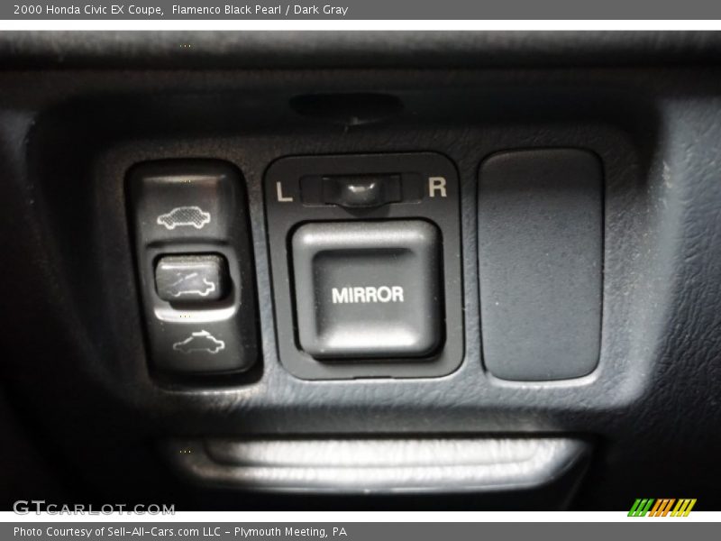 Flamenco Black Pearl / Dark Gray 2000 Honda Civic EX Coupe
