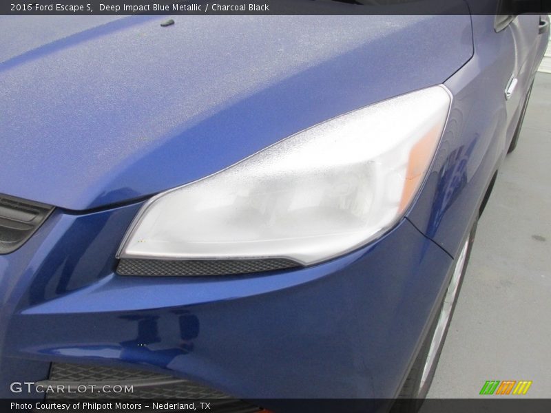 Deep Impact Blue Metallic / Charcoal Black 2016 Ford Escape S