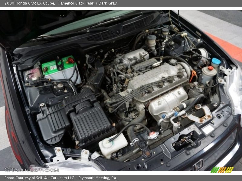 Flamenco Black Pearl / Dark Gray 2000 Honda Civic EX Coupe
