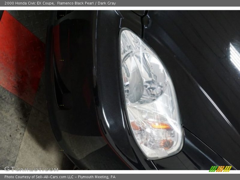 Flamenco Black Pearl / Dark Gray 2000 Honda Civic EX Coupe