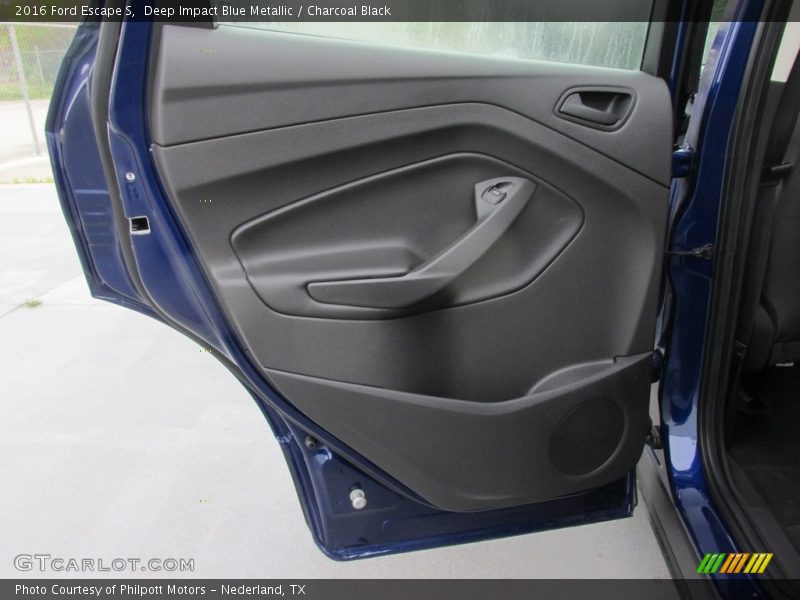 Deep Impact Blue Metallic / Charcoal Black 2016 Ford Escape S