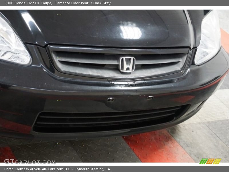 Flamenco Black Pearl / Dark Gray 2000 Honda Civic EX Coupe