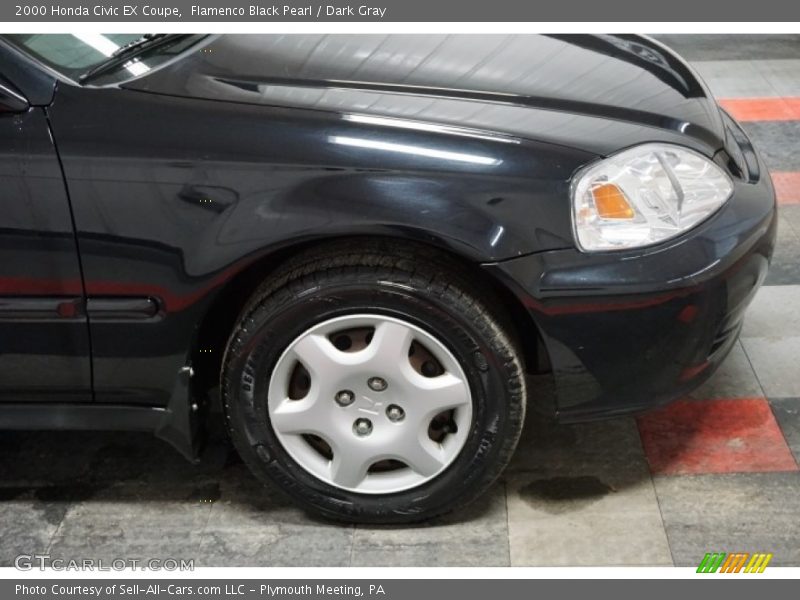 Flamenco Black Pearl / Dark Gray 2000 Honda Civic EX Coupe
