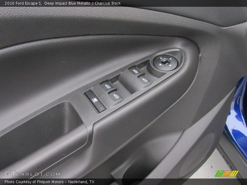 Deep Impact Blue Metallic / Charcoal Black 2016 Ford Escape S