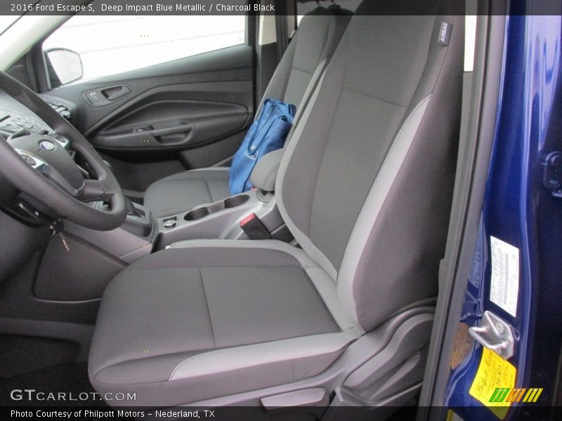 Deep Impact Blue Metallic / Charcoal Black 2016 Ford Escape S