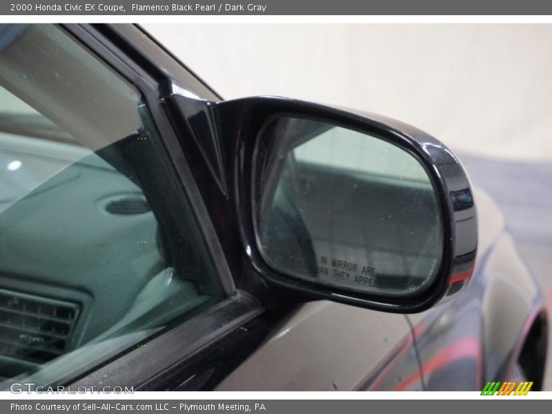 Flamenco Black Pearl / Dark Gray 2000 Honda Civic EX Coupe