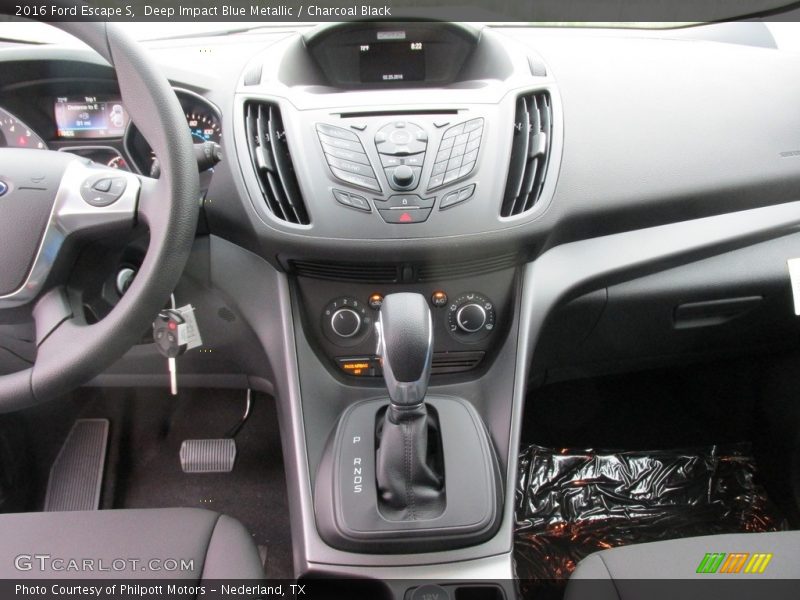 Deep Impact Blue Metallic / Charcoal Black 2016 Ford Escape S