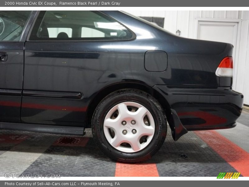 Flamenco Black Pearl / Dark Gray 2000 Honda Civic EX Coupe