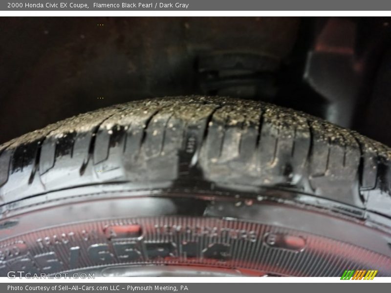 Flamenco Black Pearl / Dark Gray 2000 Honda Civic EX Coupe