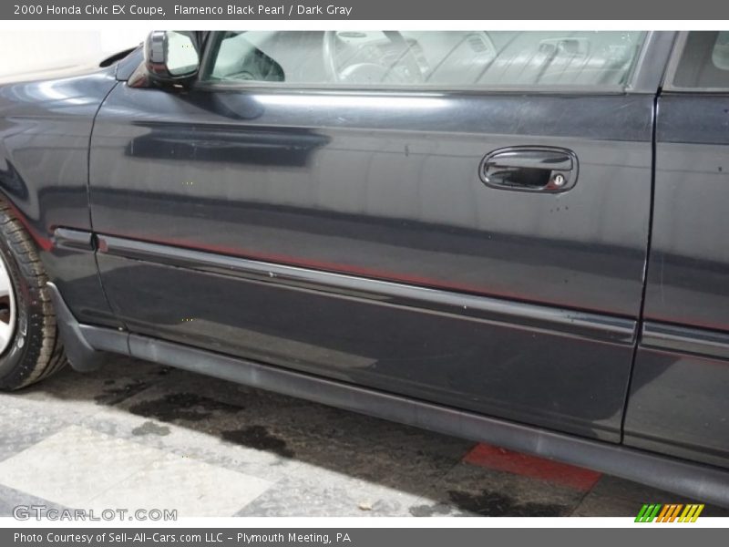 Flamenco Black Pearl / Dark Gray 2000 Honda Civic EX Coupe