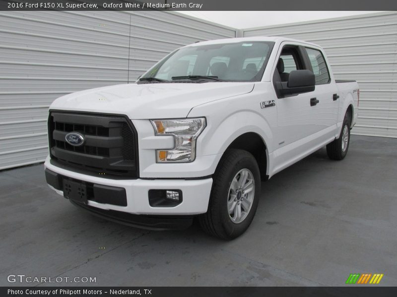 Oxford White / Medium Earth Gray 2016 Ford F150 XL SuperCrew