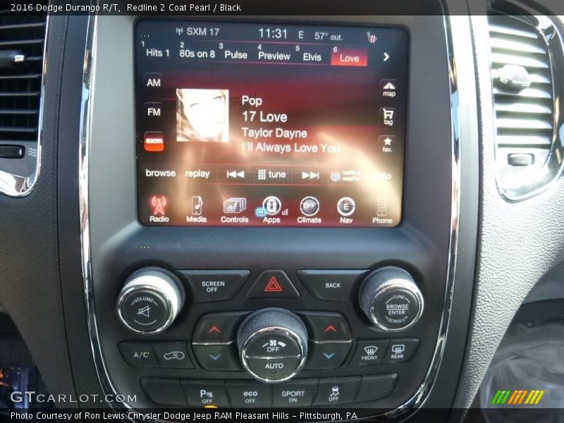 Redline 2 Coat Pearl / Black 2016 Dodge Durango R/T