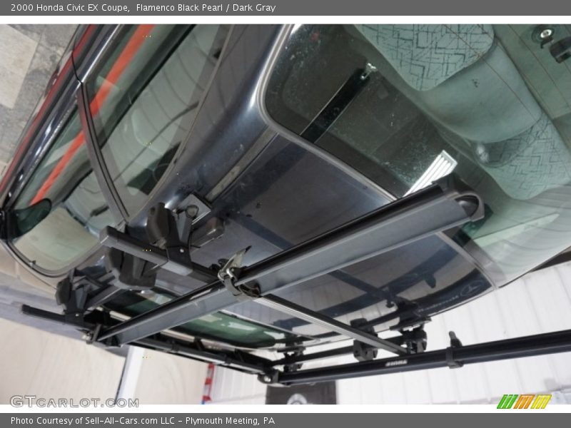 Flamenco Black Pearl / Dark Gray 2000 Honda Civic EX Coupe