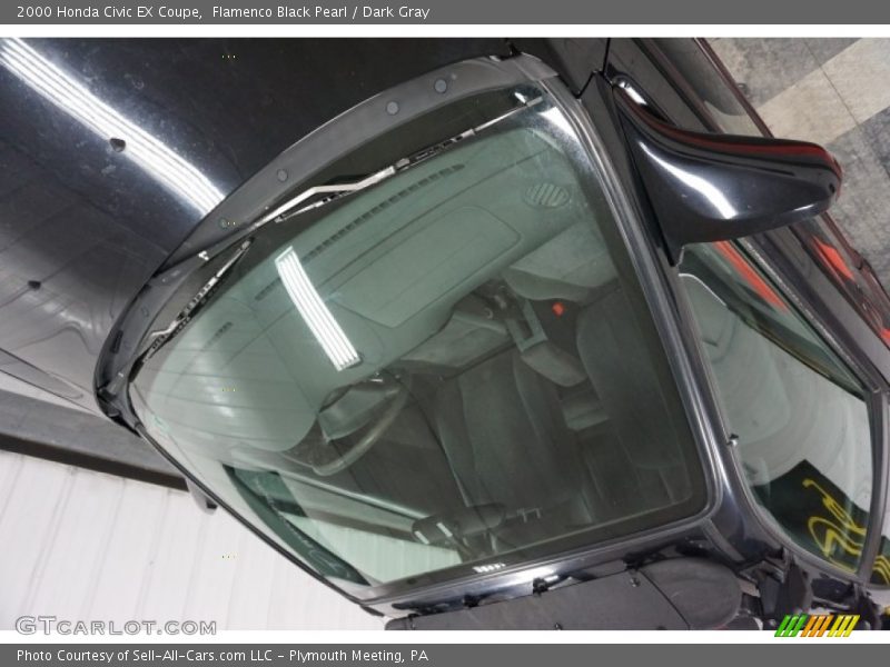 Flamenco Black Pearl / Dark Gray 2000 Honda Civic EX Coupe