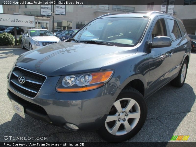 Slate Blue / Beige 2009 Hyundai Santa Fe Limited 4WD