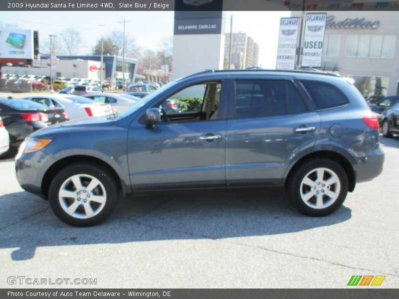 Slate Blue / Beige 2009 Hyundai Santa Fe Limited 4WD
