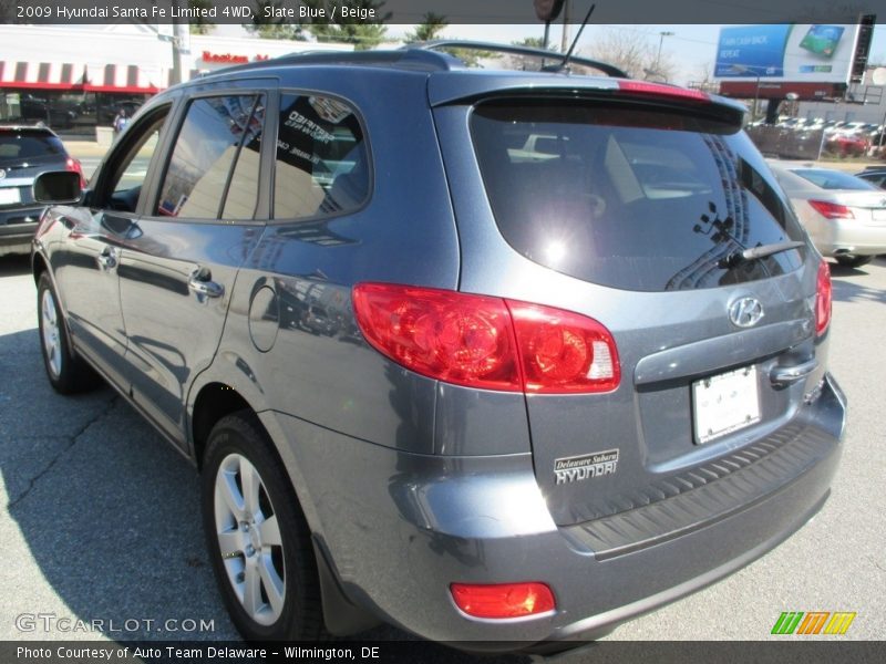 Slate Blue / Beige 2009 Hyundai Santa Fe Limited 4WD