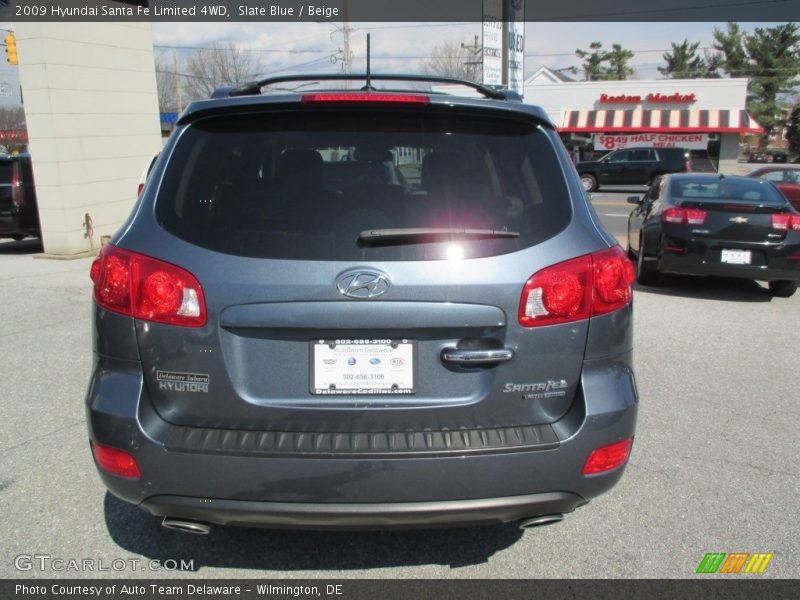 Slate Blue / Beige 2009 Hyundai Santa Fe Limited 4WD