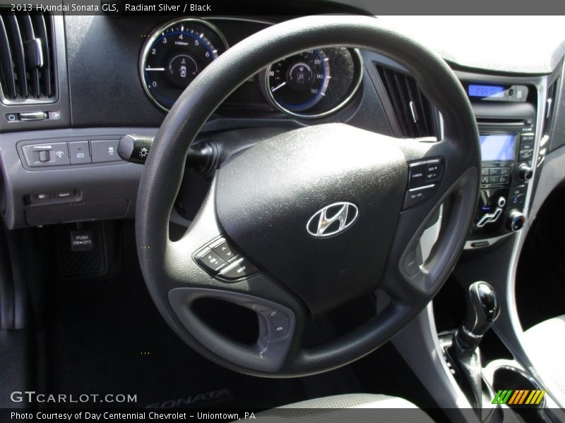 Radiant Silver / Black 2013 Hyundai Sonata GLS