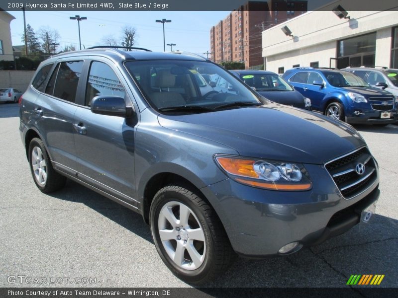 Slate Blue / Beige 2009 Hyundai Santa Fe Limited 4WD
