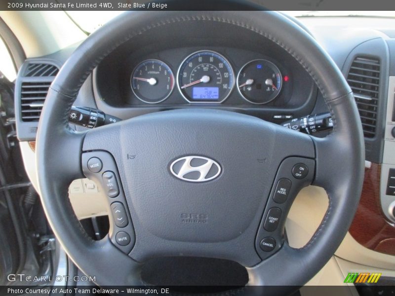 Slate Blue / Beige 2009 Hyundai Santa Fe Limited 4WD