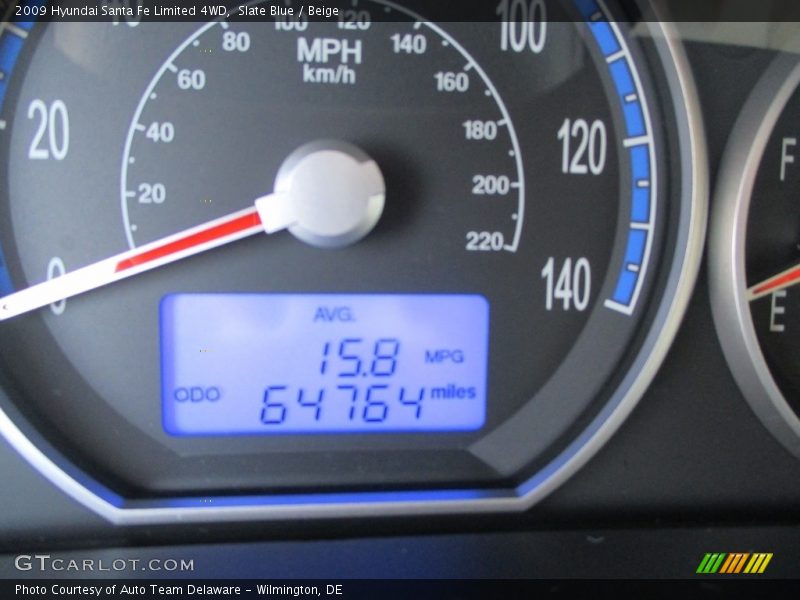 Slate Blue / Beige 2009 Hyundai Santa Fe Limited 4WD