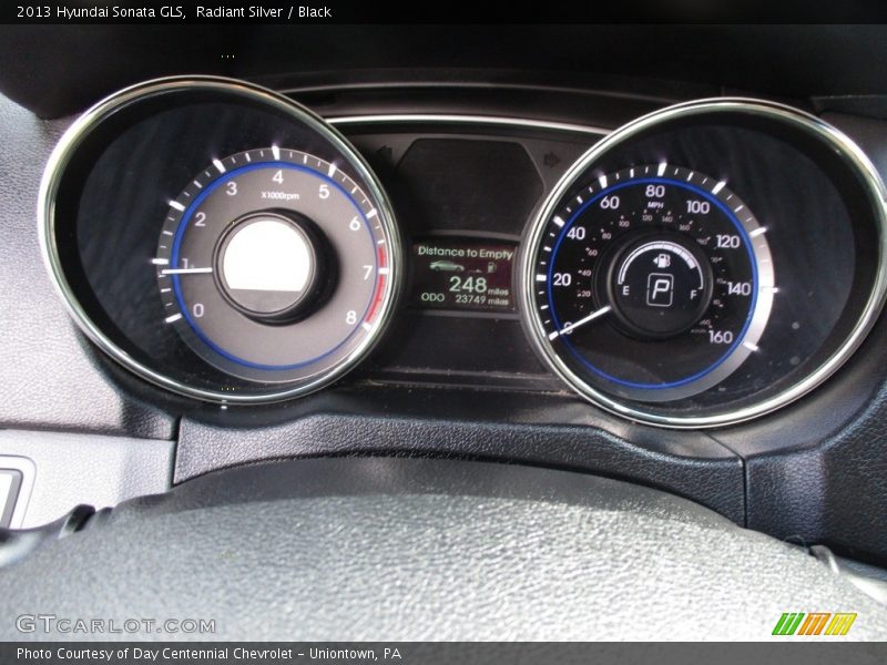 Radiant Silver / Black 2013 Hyundai Sonata GLS