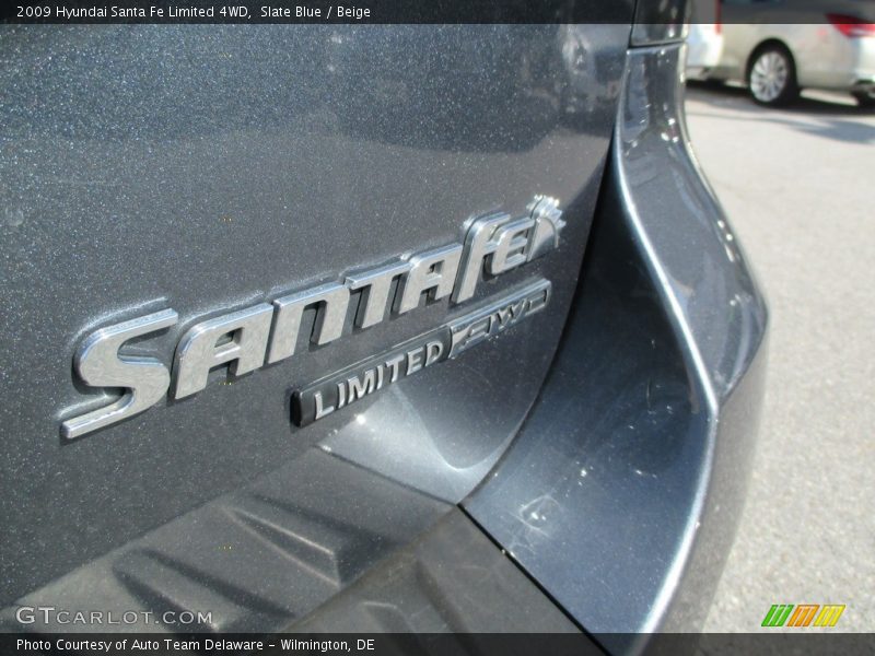 Slate Blue / Beige 2009 Hyundai Santa Fe Limited 4WD