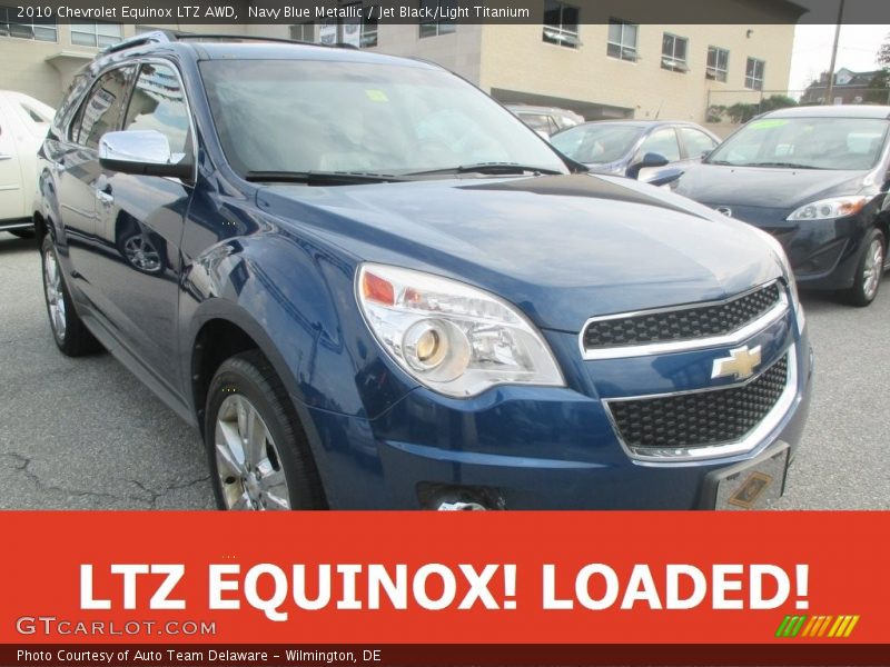 Navy Blue Metallic / Jet Black/Light Titanium 2010 Chevrolet Equinox LTZ AWD