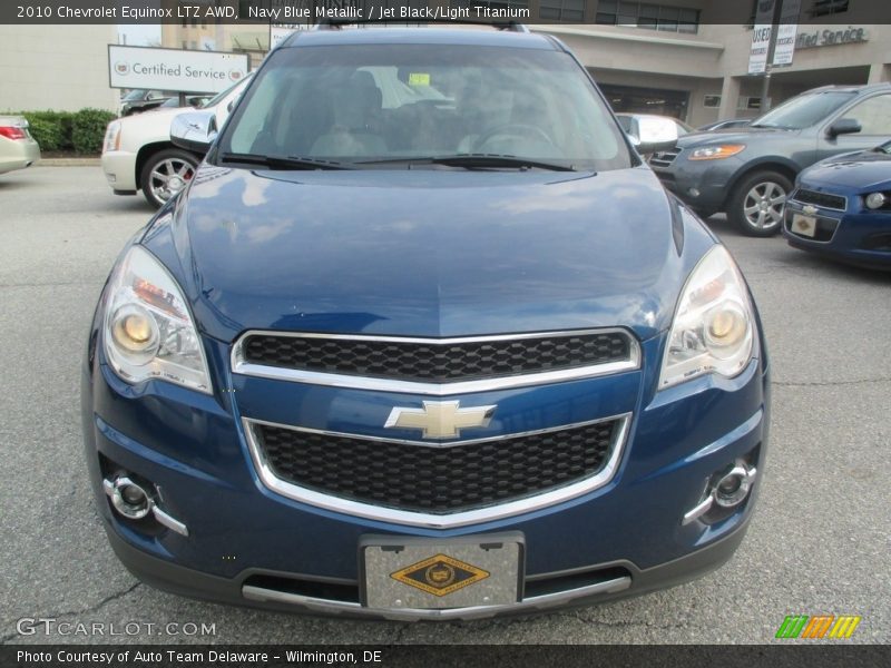 Navy Blue Metallic / Jet Black/Light Titanium 2010 Chevrolet Equinox LTZ AWD