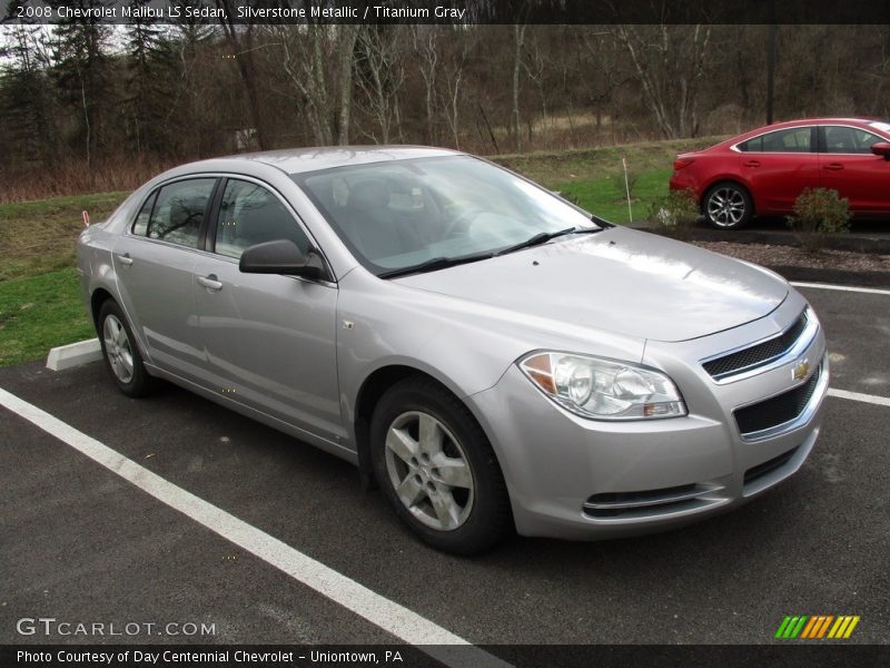 Silverstone Metallic / Titanium Gray 2008 Chevrolet Malibu LS Sedan
