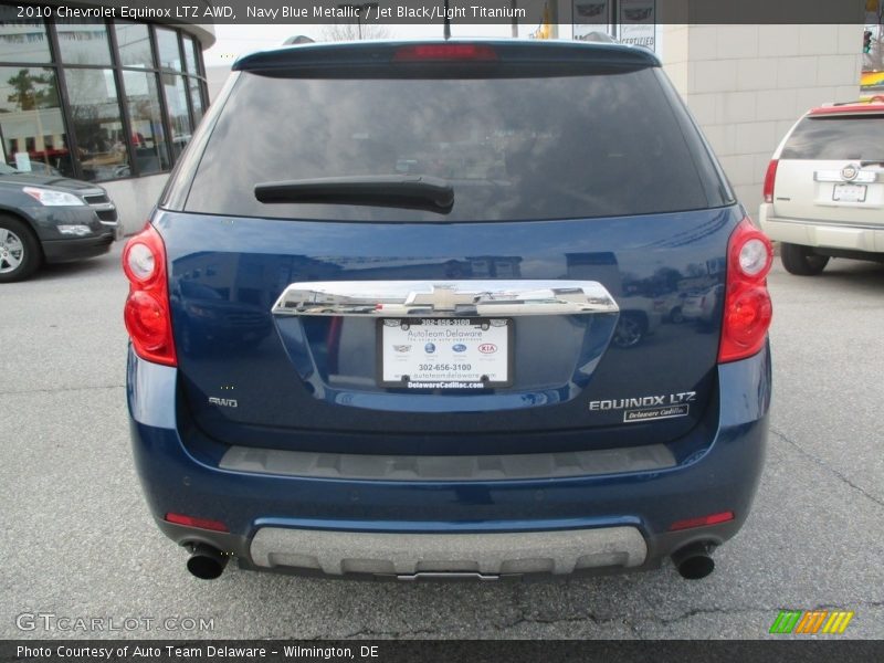 Navy Blue Metallic / Jet Black/Light Titanium 2010 Chevrolet Equinox LTZ AWD