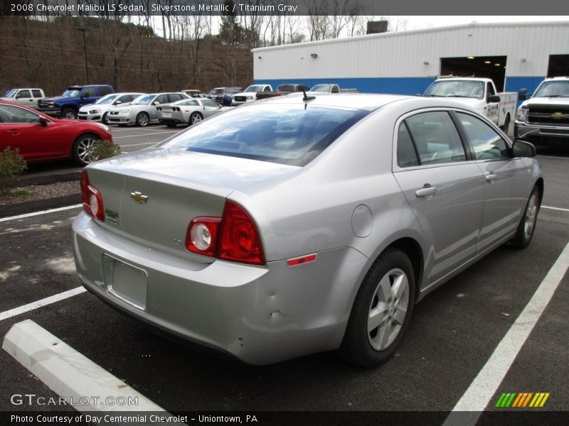 Silverstone Metallic / Titanium Gray 2008 Chevrolet Malibu LS Sedan