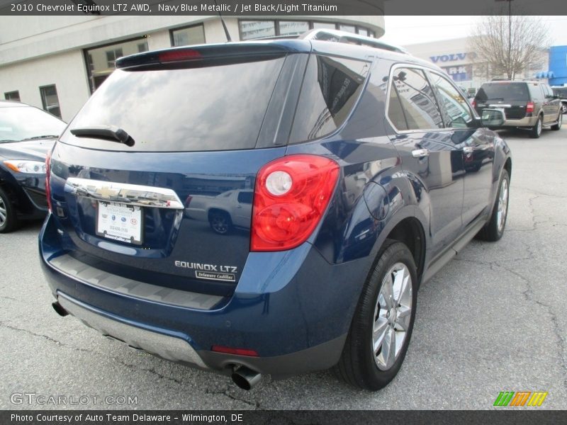 Navy Blue Metallic / Jet Black/Light Titanium 2010 Chevrolet Equinox LTZ AWD