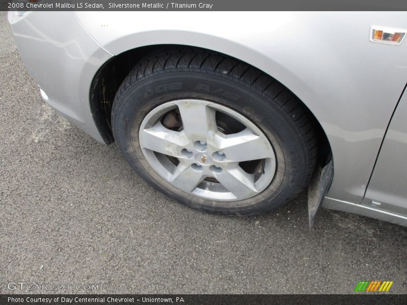 Silverstone Metallic / Titanium Gray 2008 Chevrolet Malibu LS Sedan