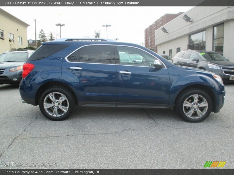 Navy Blue Metallic / Jet Black/Light Titanium 2010 Chevrolet Equinox LTZ AWD