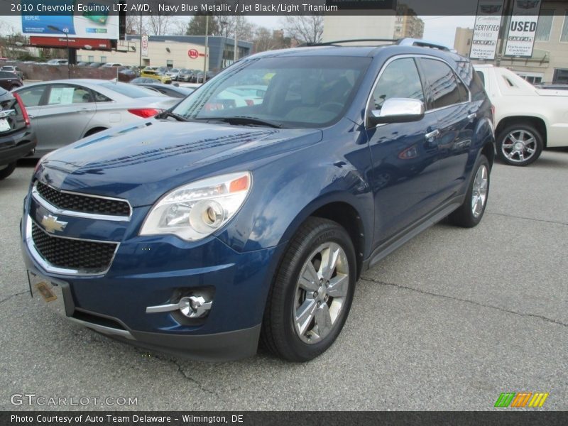Navy Blue Metallic / Jet Black/Light Titanium 2010 Chevrolet Equinox LTZ AWD