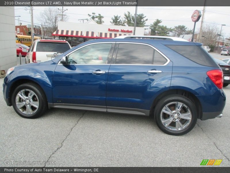 Navy Blue Metallic / Jet Black/Light Titanium 2010 Chevrolet Equinox LTZ AWD