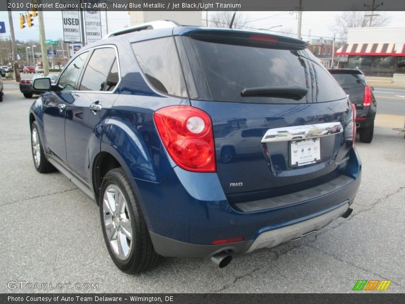 Navy Blue Metallic / Jet Black/Light Titanium 2010 Chevrolet Equinox LTZ AWD
