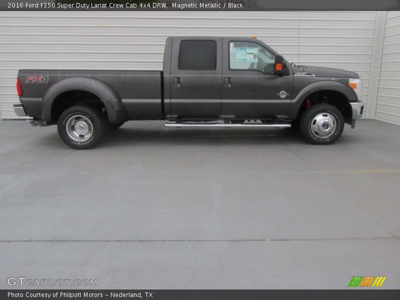 Magnetic Metallic / Black 2016 Ford F350 Super Duty Lariat Crew Cab 4x4 DRW