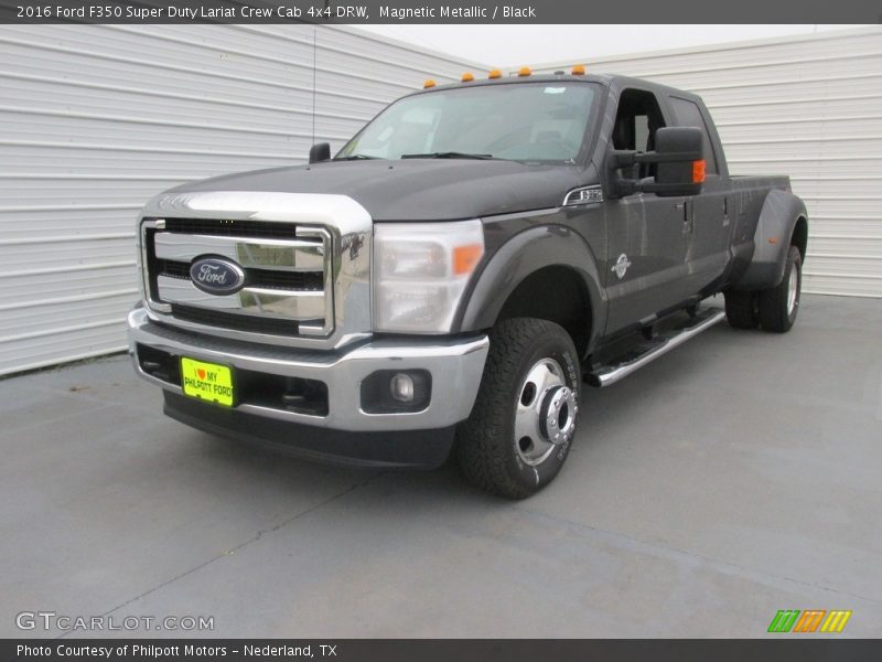 Magnetic Metallic / Black 2016 Ford F350 Super Duty Lariat Crew Cab 4x4 DRW