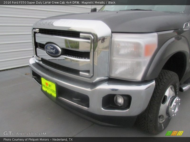 Magnetic Metallic / Black 2016 Ford F350 Super Duty Lariat Crew Cab 4x4 DRW