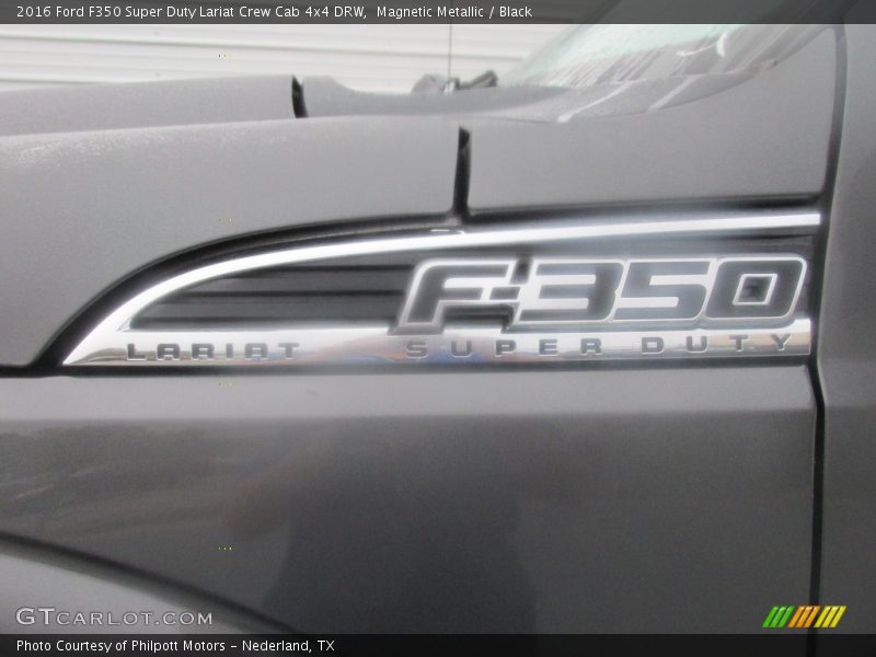 Magnetic Metallic / Black 2016 Ford F350 Super Duty Lariat Crew Cab 4x4 DRW