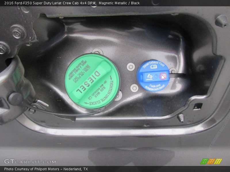 Magnetic Metallic / Black 2016 Ford F350 Super Duty Lariat Crew Cab 4x4 DRW